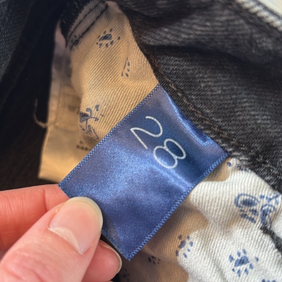 Anthropologie Pilcro High Waist Straight Leg Black Jeans sz 28 - Picture 6 of 8